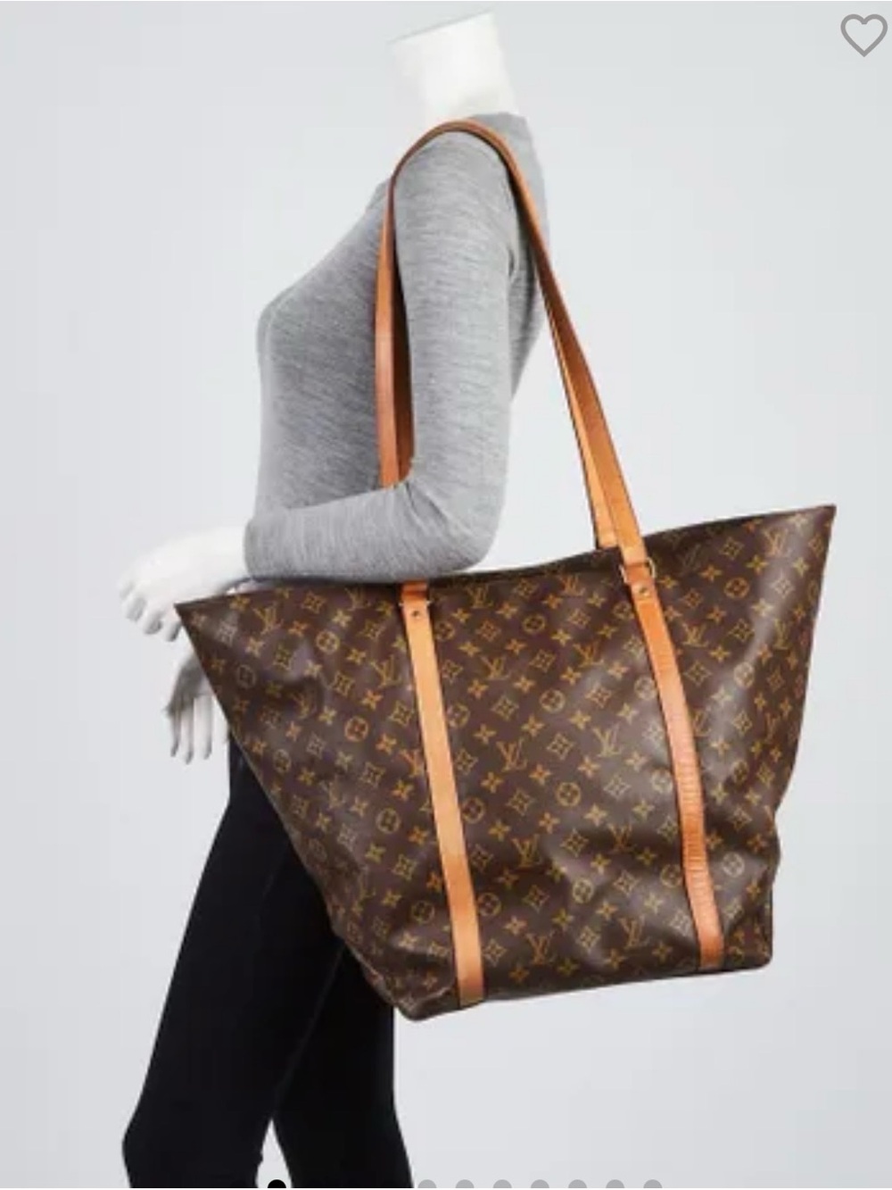 Authentic Louis Vuitton Shopping Sac GM monogram large tote - Picture 2 of 14